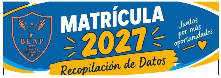 proceso de matricula matricula 2027